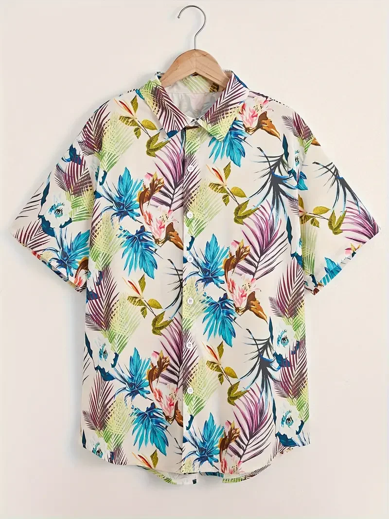 Short Sleeve Bowling Shirt Retro - Klassiek Hawaiiaans overhemd met bowlingbalpatroon voor