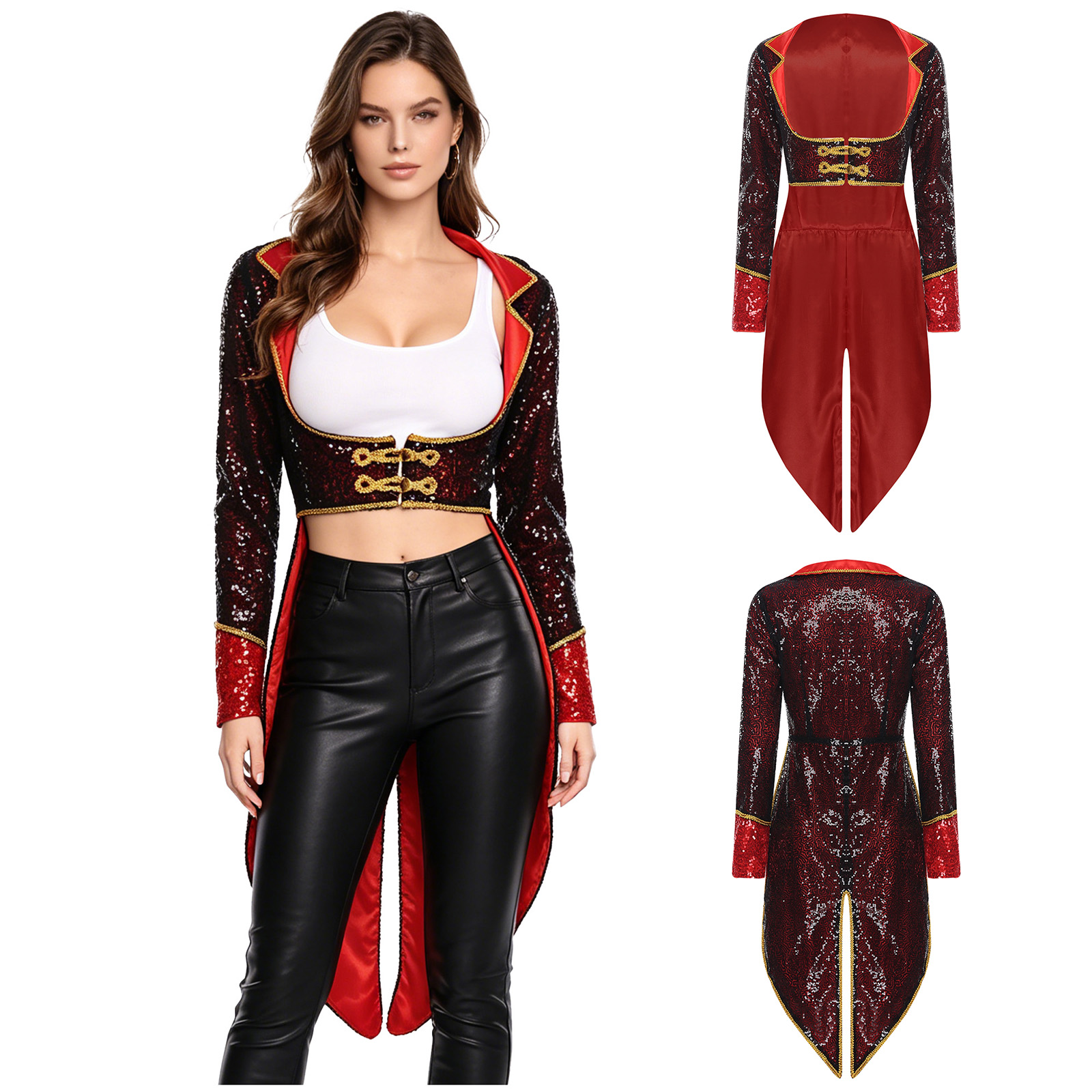 Jackets - Dames Circus Ringmaster Tailcoat Halloween Cosplay
