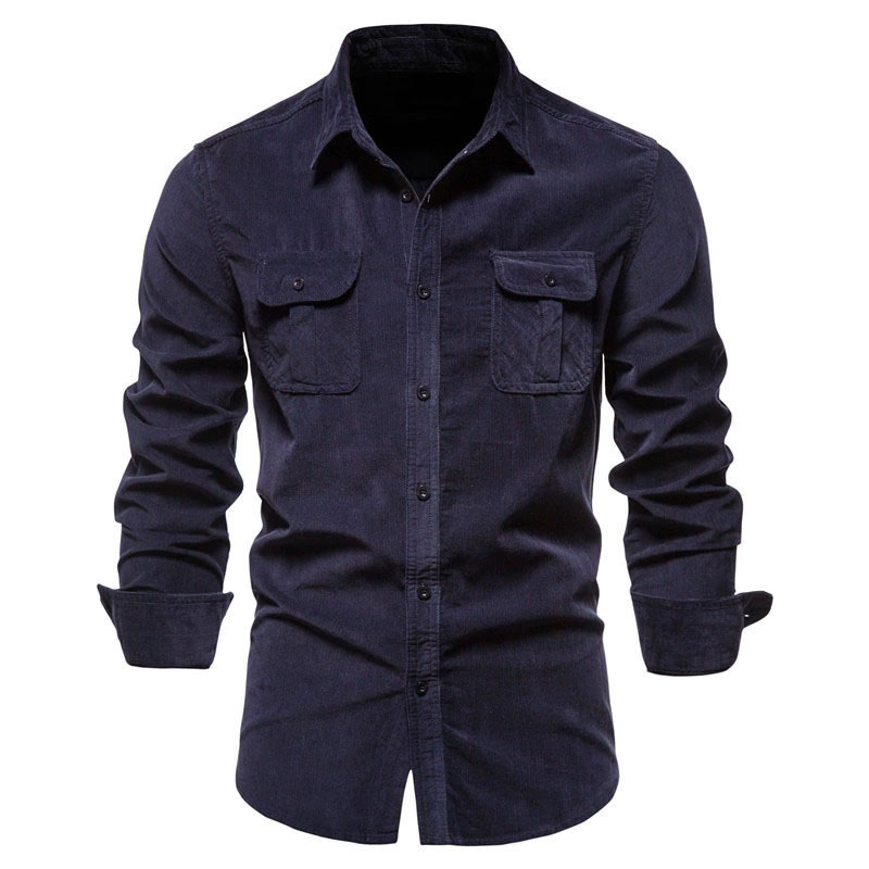 Corduroy casual overhemdjack v - Corduroy Button Up Shirt Men recensie en prijs