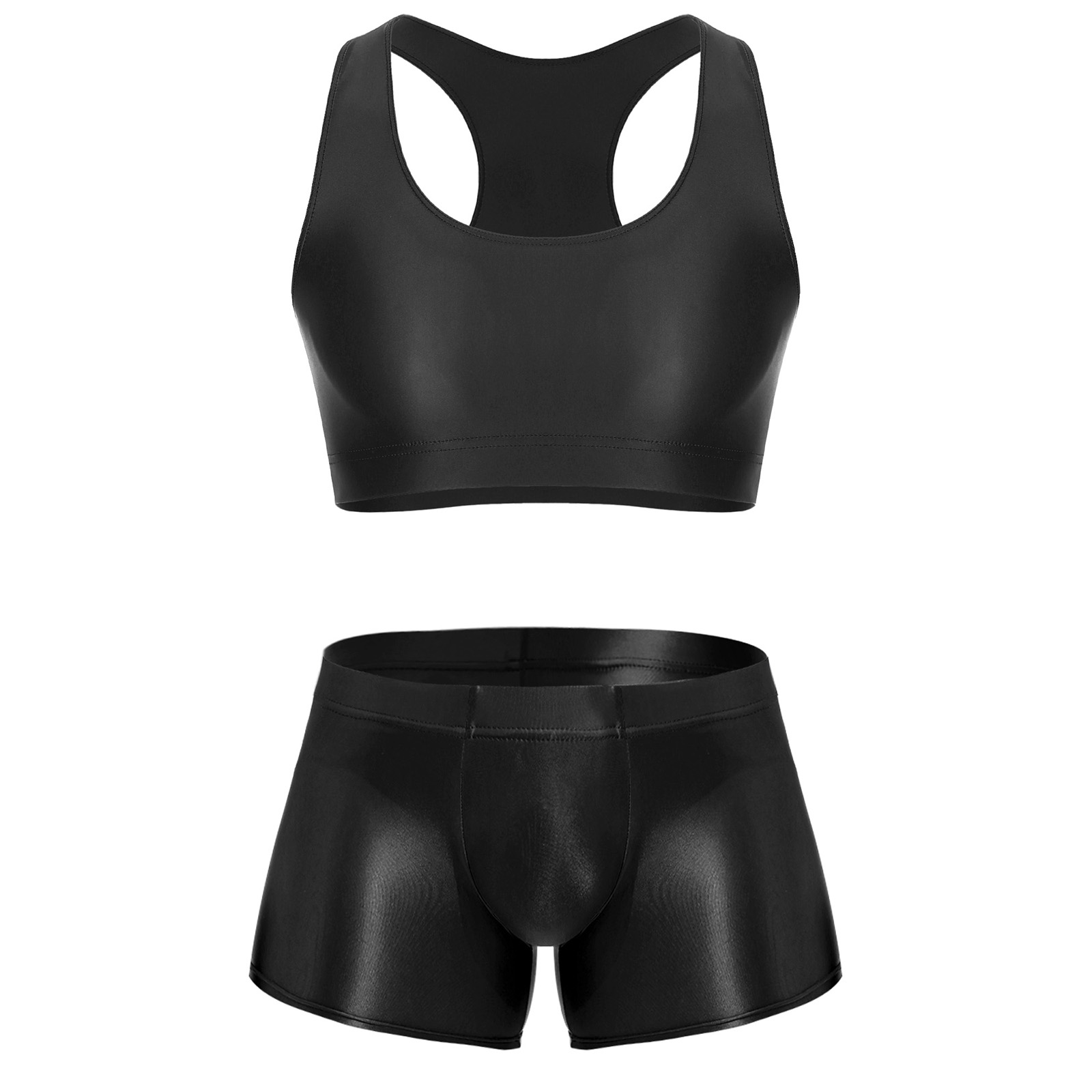 Heren Glanzende Rekbare Fitnes - Underwear recensie en prijs