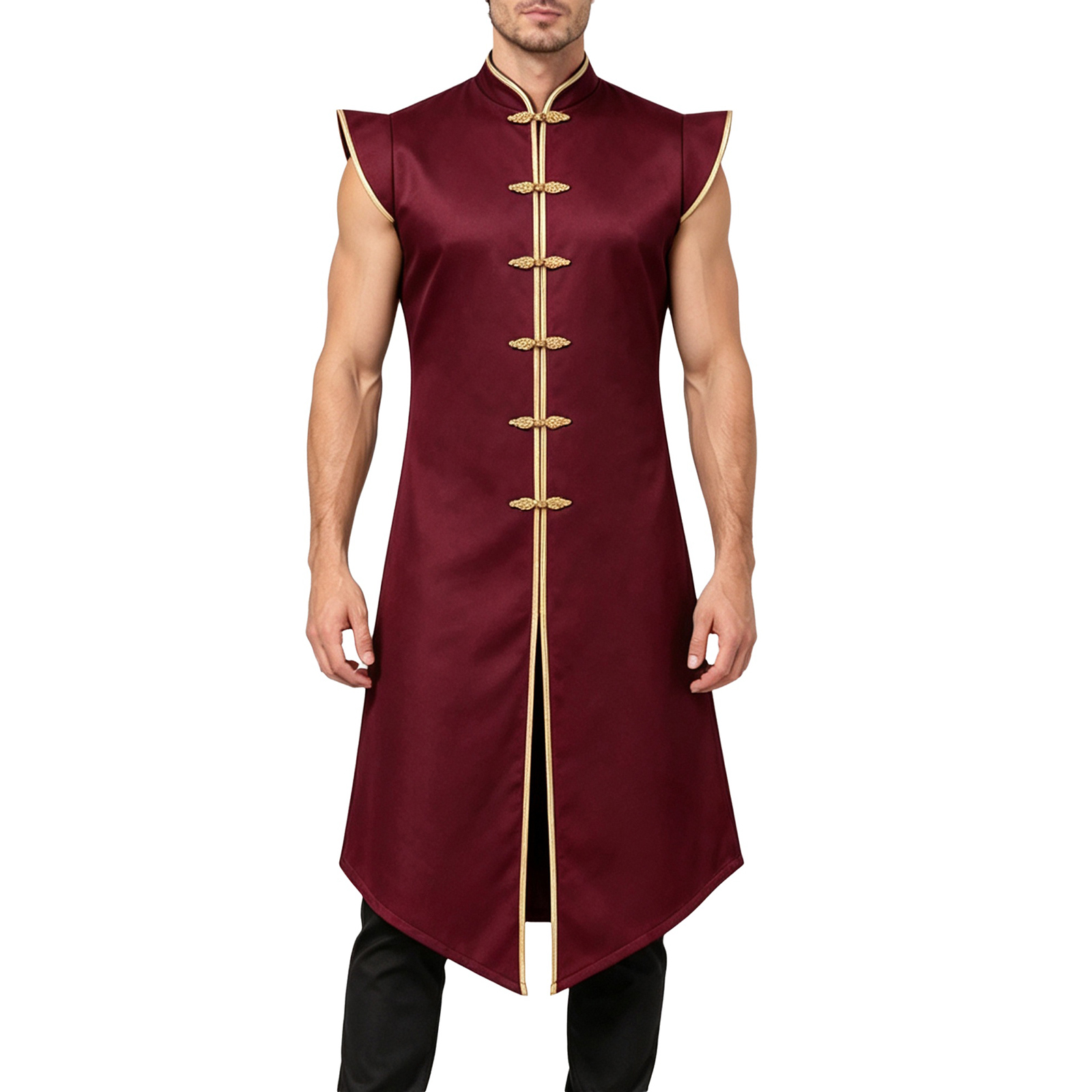 Heren Middeleeuwse Lange Vest  - Jackets recensie en prijs
