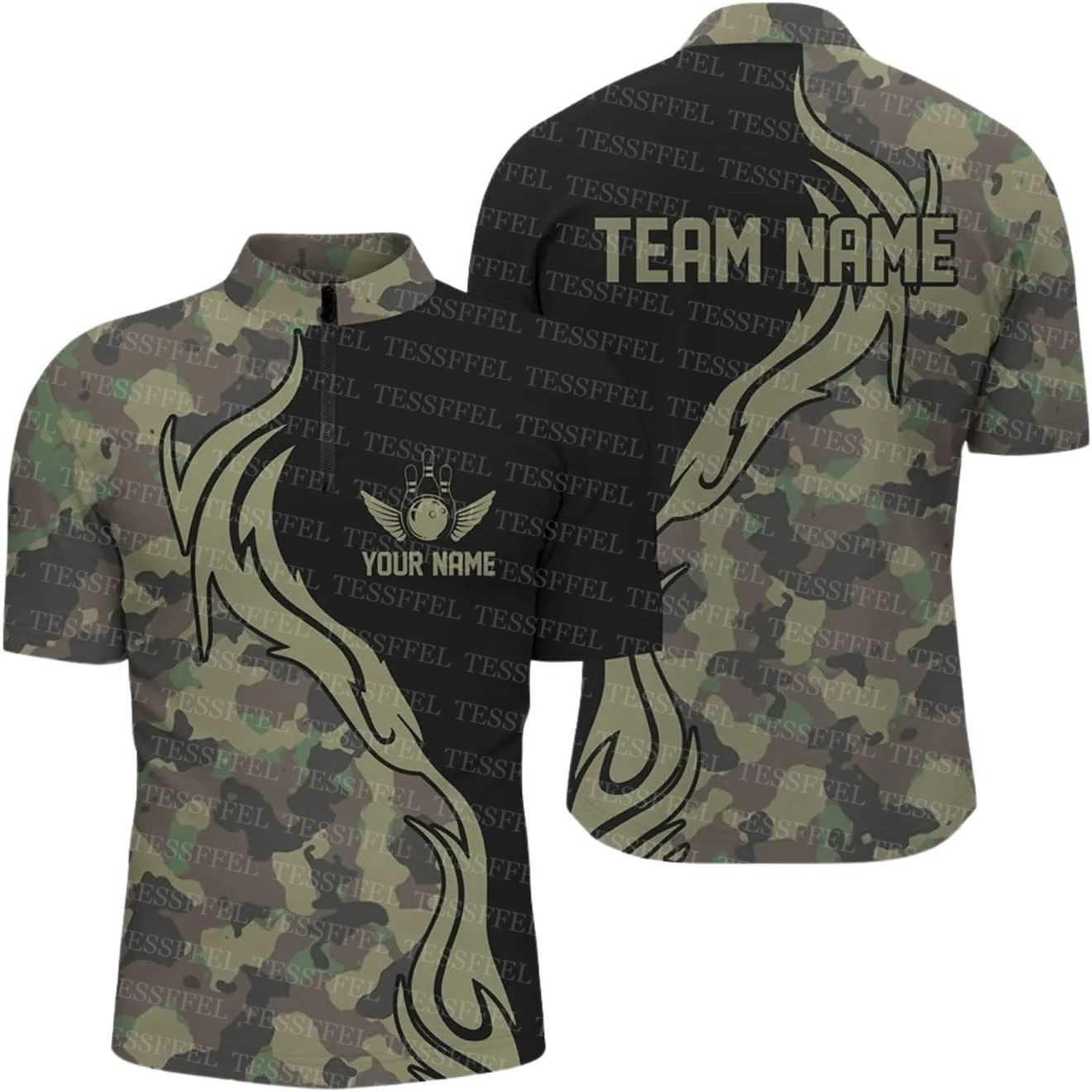 Aangepaste naam Graffiti Flame - Short Sleeve Bowling Shirt Retro recensie en prijs