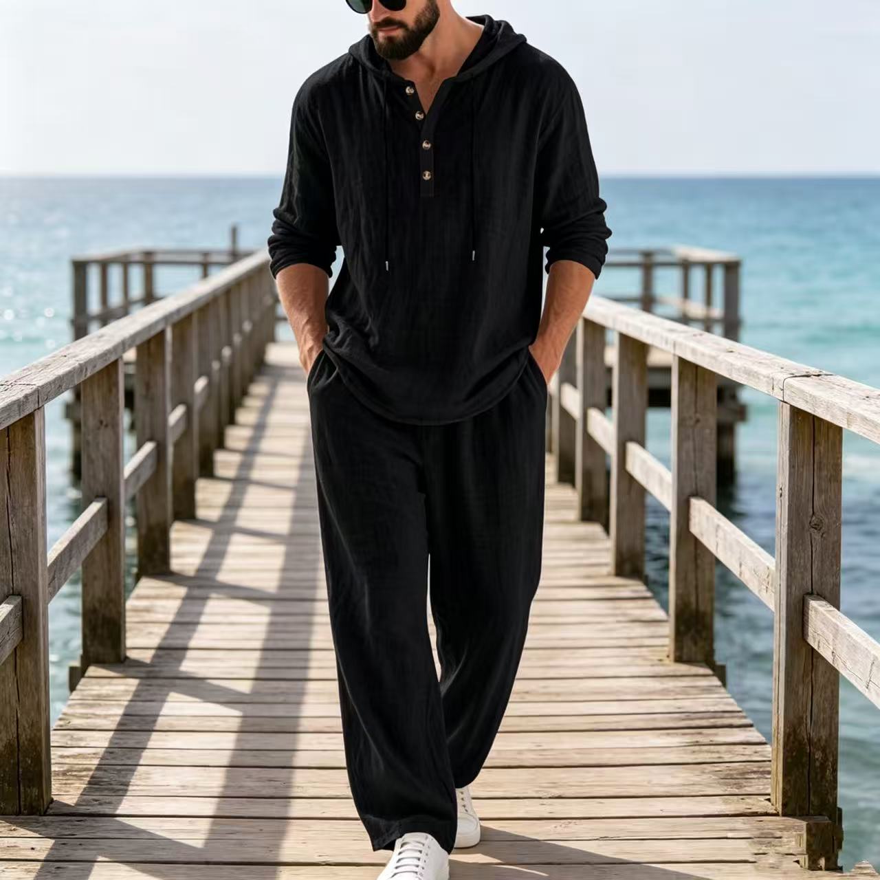 2026 Cross-border lente- en he - Mens Linen Shirt Long Sleeve recensie en prijs