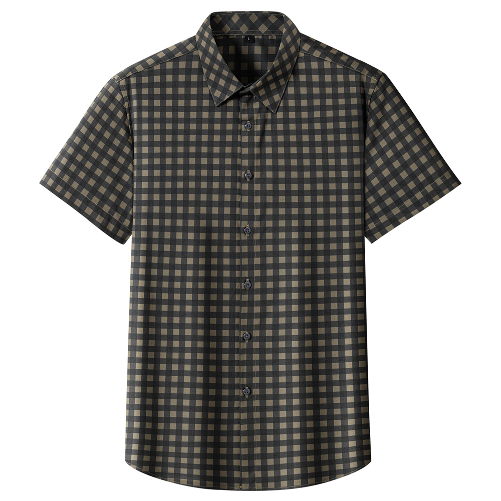 Heren zomer strijkvrij geruit  - Breathable Bamboo Fiber Shirt Non Iron recensie en prijs