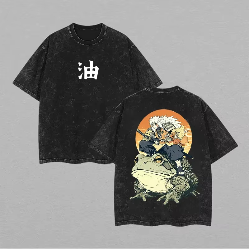 2026 Jiraiya T-shirt Naruto To - Acid Wash Vintage Graphic T Shirt recensie en prijs