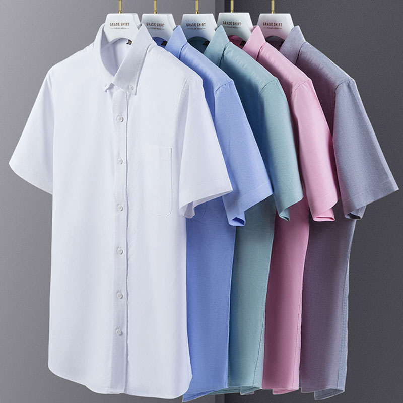 Zomer Nieuw 100% Katoenen Oxfo - Oxford Cotton Casual Shirt Business recensie en prijs