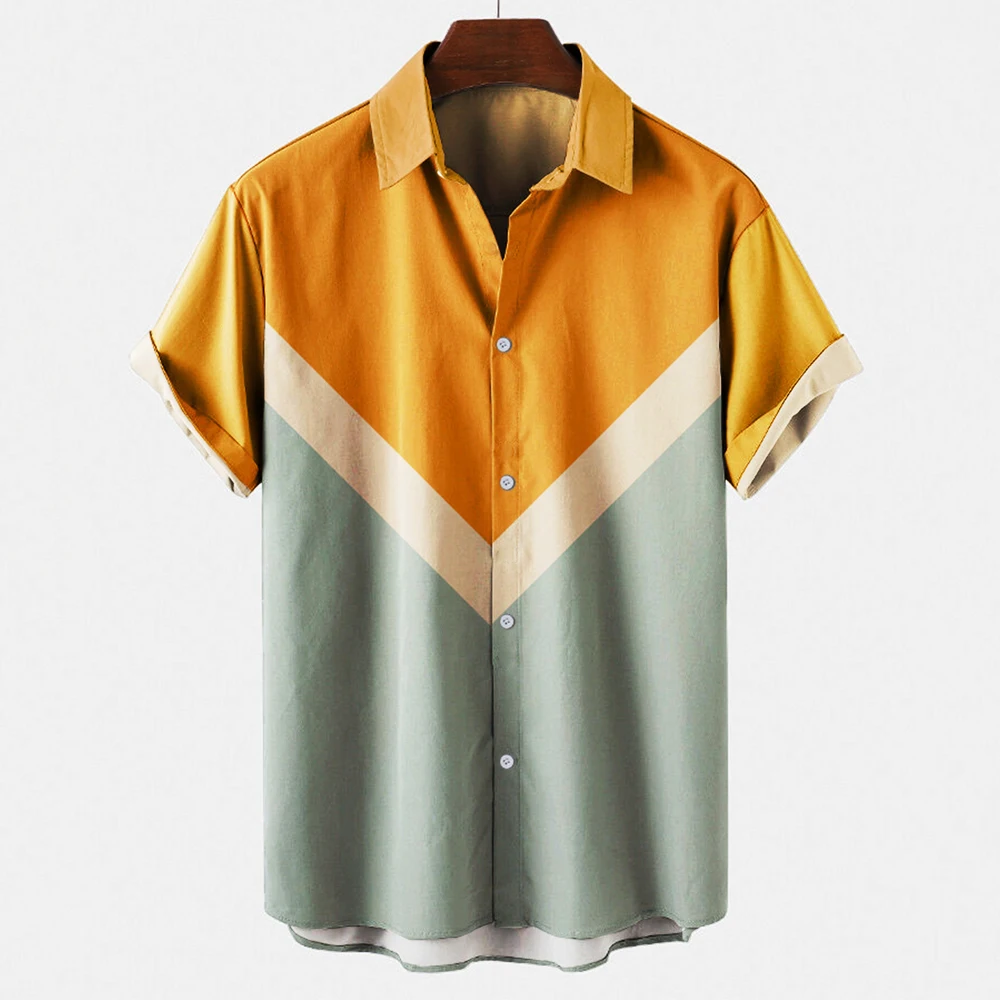 Vintage retro gestreept bowlin - Short Sleeve Bowling Shirt Retro recensie en prijs