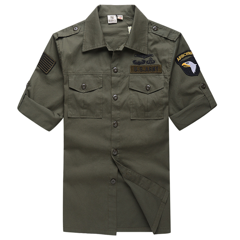 Heren katoenen militair liefhe - Tactical Military Shirt Cargo recensie en prijs