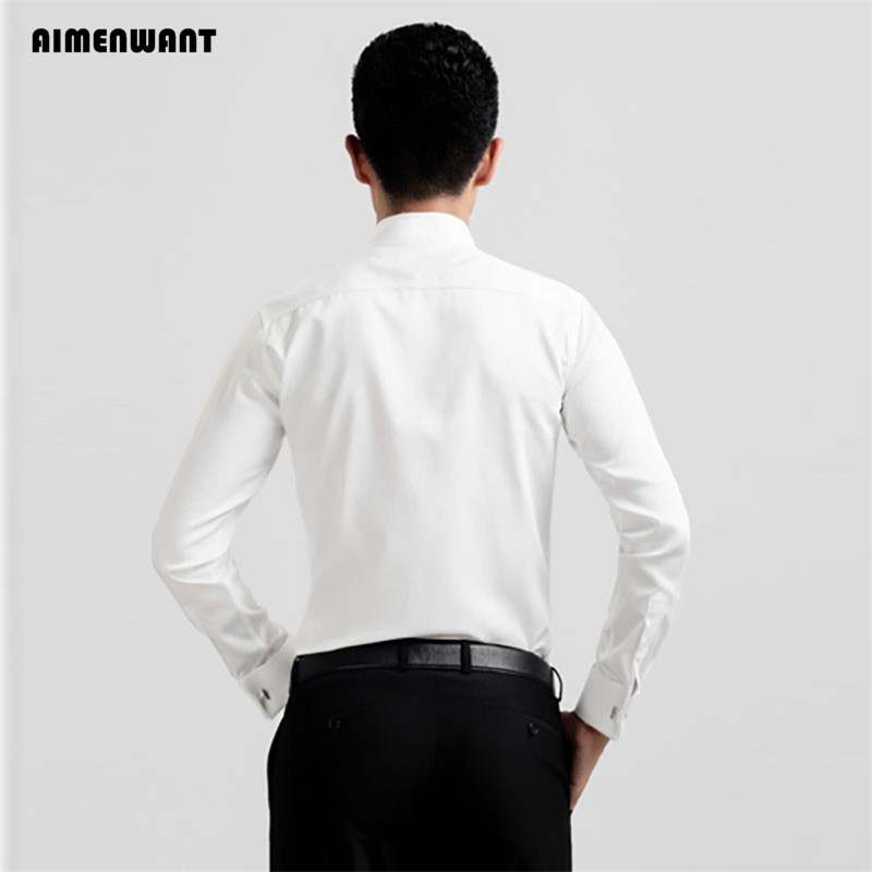Imenwant 2024 Smoking Overhemd - Mandarin Collar Formal Shirt Slim Fit recensie en prijs